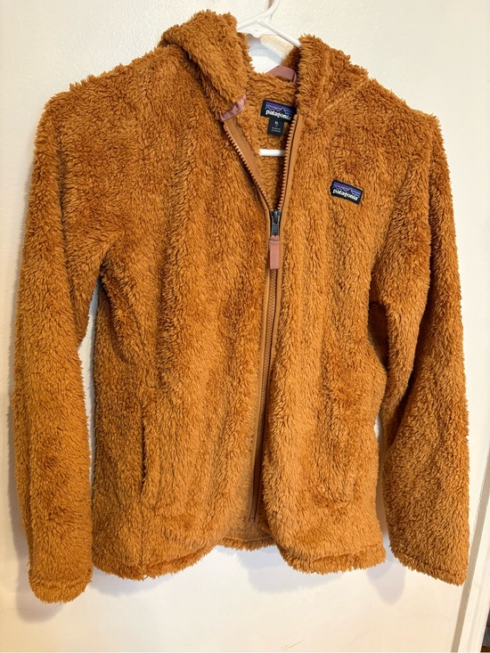 Patagonia Other - Patagonia Girls Hooded Los Gatos Sherpa Coat Jacket in Rust Brown XL 14